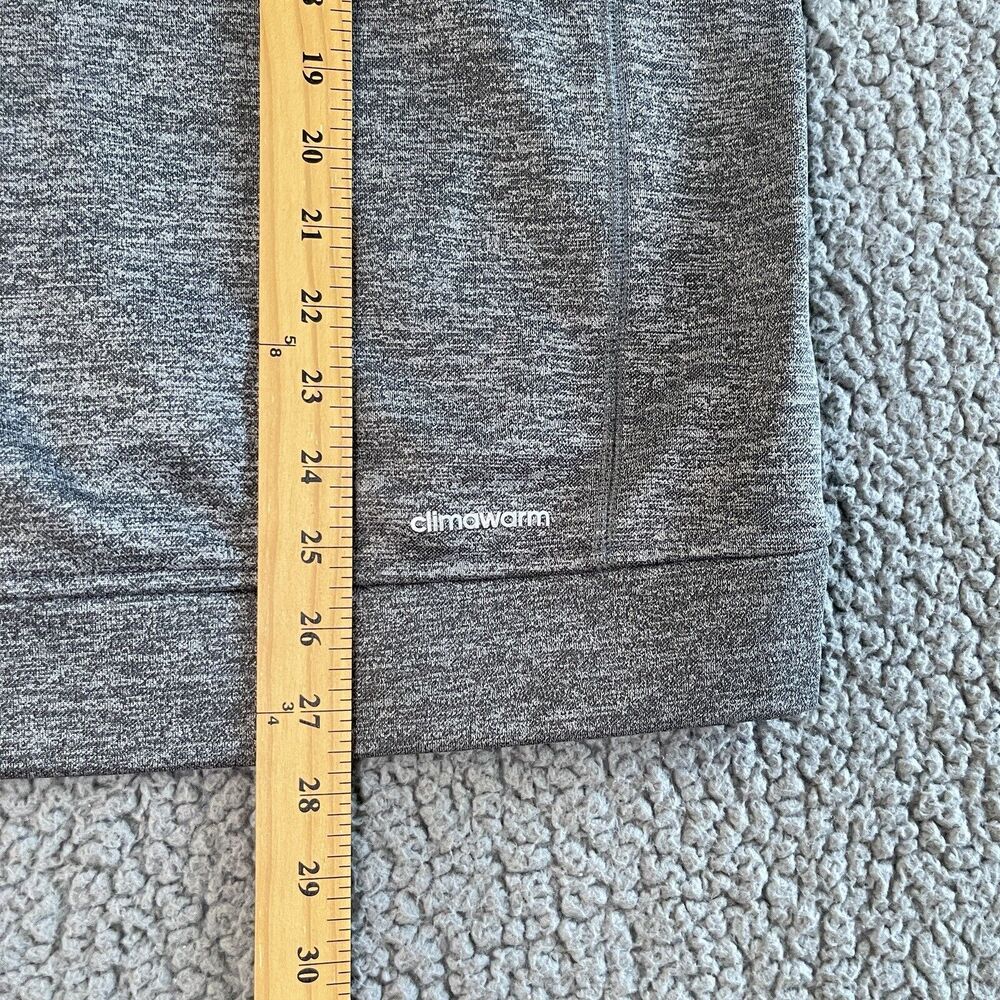 Adidas Essentials Sweater Mens Large Gray Charcoal Hoodie Sportswear Climawarm - Picture 11 of 13